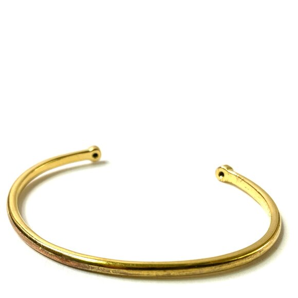 Kate Spade New York Signed - Gold Plated Open Cuff Bracelet - Picture 7 of 7